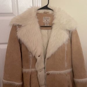 BKE Vintage fur/leather jacket